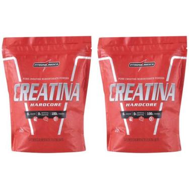 Imagem de Kit Creatina Mono-hidratada Integralmédica - Hardcore em Pó 1kg Neutro