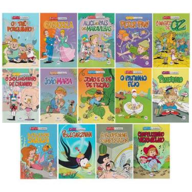 Imagem de Hq Contos Clássicos Coleção Gibi E Diversão Em 14 Volumes - Ciranda Cu