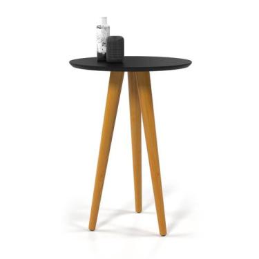 Imagem de Mesinha Lateral Pé Palito Preto 60x46x46 Anjos 4601