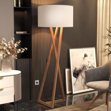 Imagem de Luminária Abajur Berlin Moderno Decoração Tripé Sala Quarto Leitura Cl