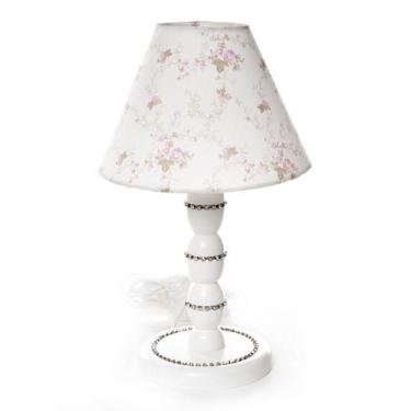 Imagem de Abajur Madeira Strass 2 Quarto Bebê Infantil Menina - Potinho de mel