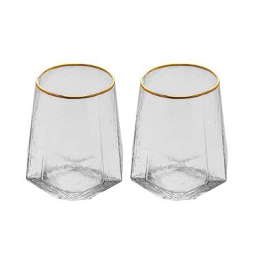 Imagem de WOLFF - Conjunto 2 Copos Baixos 550ml em Cristal com Fio de Ouro Taj