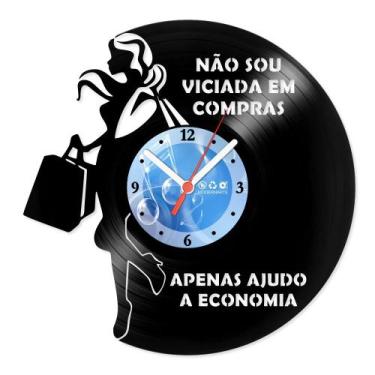Imagem de Relógio De Parede Disco Vinil Diversos - Viciada em Compras - VDI-371 