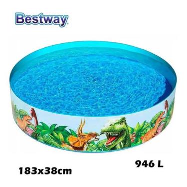 Imagem de Piscina Infantil Semi-Rígida Estrutural S/ Ferros Dinossauros 946L - B