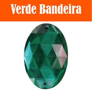 Imagem de Chaton Oval Taz-021 - 25mm - Verde Bandeira - Nº: 3 - Nybc