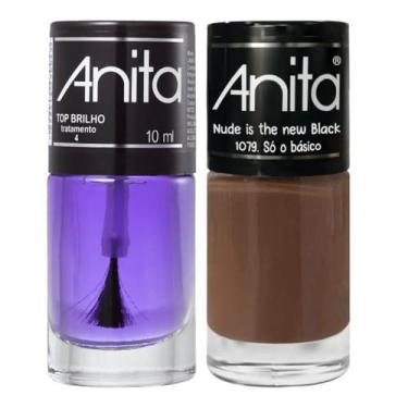 Imagem de Esmalte Só o básico Coleção Nude is the new black + Top Brilho 10ml An