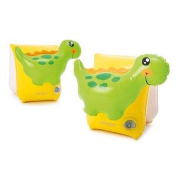 Imagem de boia de braço 3D inflável infantil Dinossauro INTEX