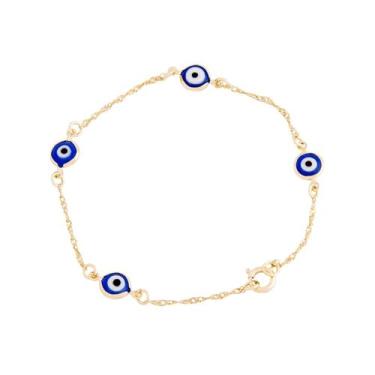 Imagem de Pulseira com 4 Olhos Gregos - Sunshine Cristais, Dourado