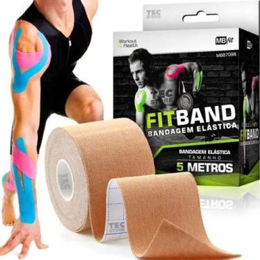 Imagem de Fita Tape Bandagem Funcional Elastica Adesiva Taping Cinesio - MBFIT