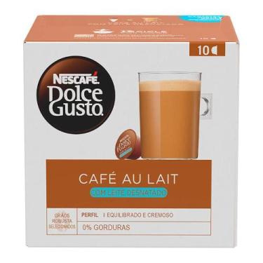 Imagem de Café Dolce Gusto Au Lait com Leite Desnatado com 10 Cápsulas 100g