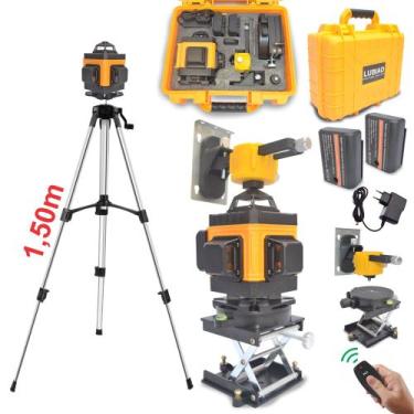 Imagem de Super Nível Laser Profissional 4d 16 Linha Tripé 2 Baterias - Lobião T