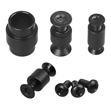 Imagem de Conjunto de ferragens de titânio de 13 peças para Spyderco Paramilitary PM2 C81, inclui parafusos, pivô principal, tubo de cordão, espaçador e pino de parada de lâmina, cor preta