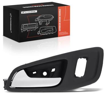 Imagem de A-Premium Maçaneta interna do lado do motorista dianteiro esquerdo compatível com Ford Escape 2013-2019, C-Max 2013-2018, caixa preta com alavanca prateada, com fechaduras elétricas, substituição #