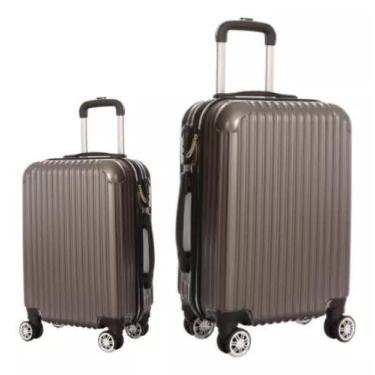 Imagem de Kit 2 Malas De Viagem 10kg e 23kg Rodinha 360 e Medidas Anac - BLACKLI