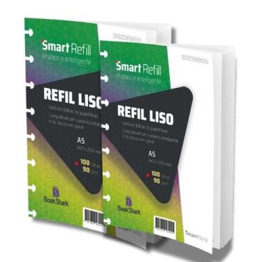 Imagem de Kit 2 Refil liso para Caderno Inteligente e de discos em geral - 200 F
