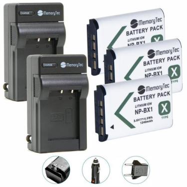 Imagem de 3 Baterias NP-BX1 + 2 carregadores para Sony DSC-RX1, DSC-RX100M2, DSC