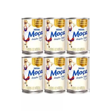 Imagem de Kit 6 Leite Condensado Integral Moça Nestle Lata 395g - Nestler