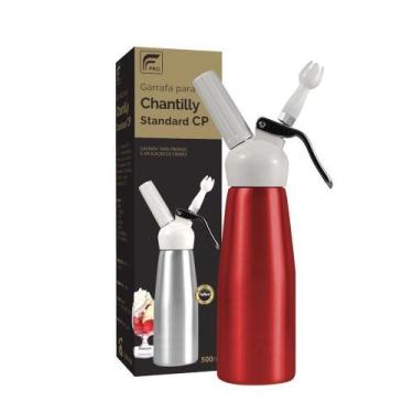 Imagem de Garrafa para chantilly (al pe) 500ml fpro vermelha