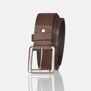 Imagem de Cinto Masculino Casual Em Couro Básico E Elegante Moderno Macio Sport 