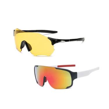 Imagem de Kit 2 Óculos Esportivo Masculino Feminino Ciclismo + Noturno - PENDULA