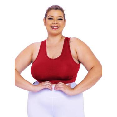 Imagem de Top Plus Size Essencial Fitness Nadador Super Confortável Fitness - WO