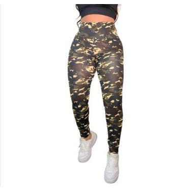 Imagem de Calça Legging Legue Militar Camuflada Para Malha Fitness - MODERNA FIT