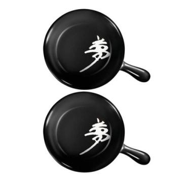 Imagem de Molheira Para Molho Shoyu com Cabo 130ml Cerâmica - 2 Pçs - Mãos e Art