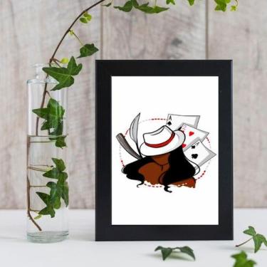 Imagem de Quadro Maria Navalha Cartas De Baralho 33x24cm - Quadros On-line