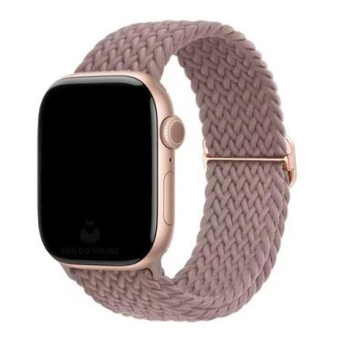 Imagem de Pulseira Nylon Trançada Tecido Compatível Com Apple Watch - Baú do Vik