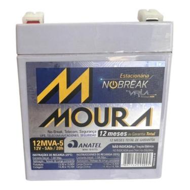 Imagem de Bateria Nobreak Estacionaria 12v 5ah Equipamentos Central - Moura