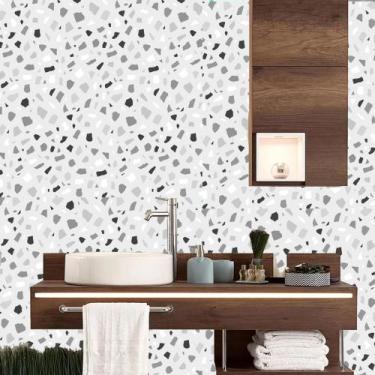 Imagem de Papel de Parede  Textura Granilite  verde (folha med. 90x300 cm) - Dec