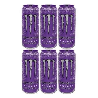 Imagem de Energético Monster Energy Ultra Violet Zero Açúcar Pack C/6 Und 473Ml 