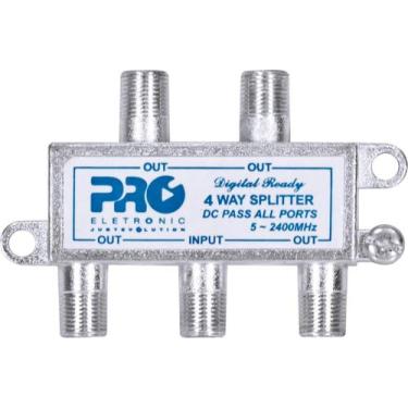 Imagem de Divisor Satélite 1 Entrada E 4 Saídas - 5~2400 Mhz (vhf / Uhv/satélite