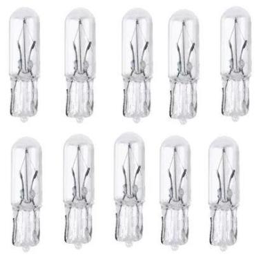 Imagem de Kit 10 Lâmpadas Automotiva Comum T5 12v 1.2w Pinguinho - LUMI