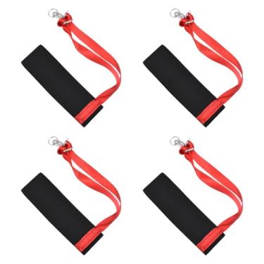 Imagem de oshhni 4Pcs Sport Glove Straps Acessórios com botões de metal Poliéster Webbing Winter Glove Leash Wrist Strap para pendurar luvas, Homens