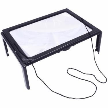Imagem de Lupa 2 em 1 Para Leitura em Mesa ou Pendurada Com Iluminação LED e Amp