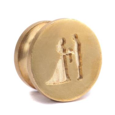 Imagem de Sinete Ponteira de Noivos em Bronze 25mm - dibronze