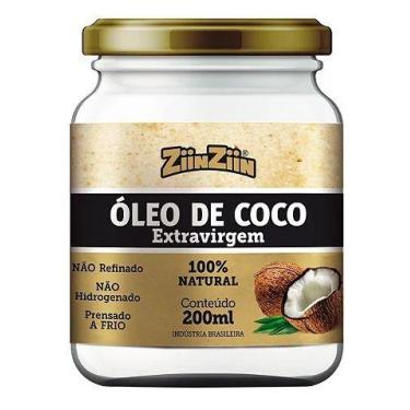 Imagem de Óleo De Coco Extra Virgem 200ml Prensado A Frio - ZiinZiin