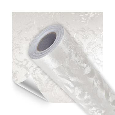 Imagem de Papel de Parede Perola Arabesco 500x60cm Texturizado Decoração Moderna