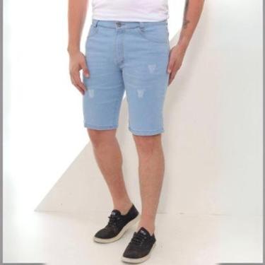 Imagem de Bermuda Jeans Via Estilo Premium Fashion Masculina-Masculino
