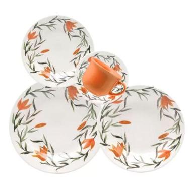 Imagem de Aparelho De Jantar E Chá Louça 20 Peças Lírios - OXFORD