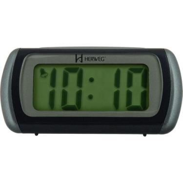 Imagem de Despertador Digital Preto Herweg 2916