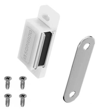 Imagem de Trinco Fecho Magnetico Trava Porta Gaveta Com Imã Para Moveis Armarios