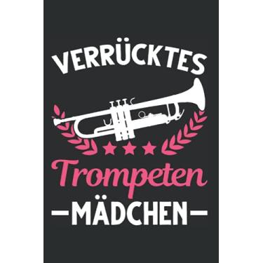 Imagem de Trompetist Notizbuch: Verrücktes Trompeten Mädchen Trompetistin Mädel / 6x9 Zoll / 120 gepunktete Seiten Seiten