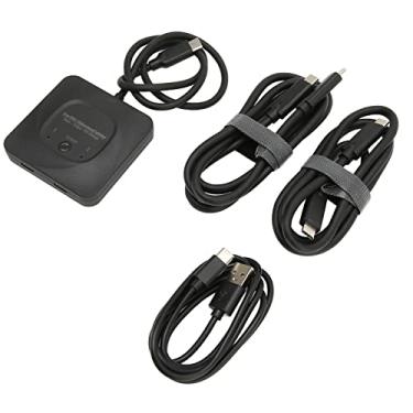 Imagem de Switcher de Vídeo, Switcher USB C de Produtividade 2 Em 1 Saída Plug and Play para PCs