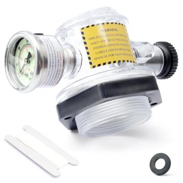 Imagem de 273564Z Filtro de areia para piscina spa válvula de alívio de ar manual com montagem de medidor luminoso de substituição para Pentair para Triton II Triton C TR100C TR140C, caixa de aço inoxidável
