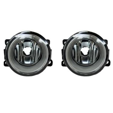 Imagem de Par do Farol de Milha Universal (Borda prata Acrílico)