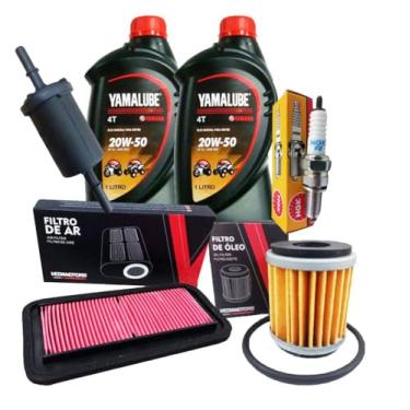 Imagem de Kit Fazer 250 2018-2023 Oleo Yamalube 20W50 moto Revisão Completa