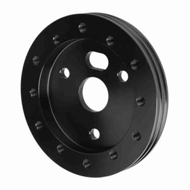 Imagem de Cubo de volante de carro, roda concedida 3 furos 1,25 cm almofada espaçadora para adaptador de 6 furos universal (preto)