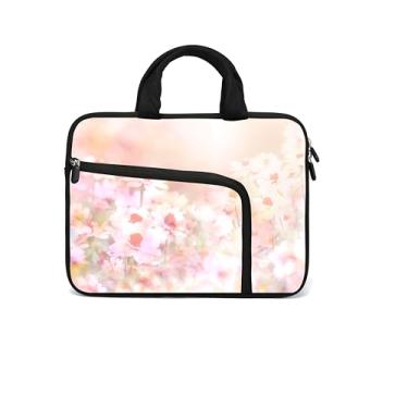 Imagem de HAPLIVES Capa para laptop de 11,6 polegadas – capa para Chromebook, Ultrabook e tablet com dois bolsos (lindas flores)